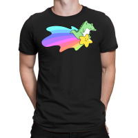 Rainbow Shooting Star Alligator T-shirt | Artistshot