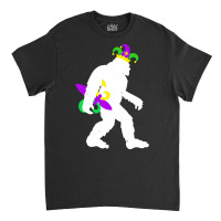 Mardi Gras Bigfoot T  Shirt Mardi Gras Carnival Bigfoot New Orleans Ca Classic T-shirt | Artistshot