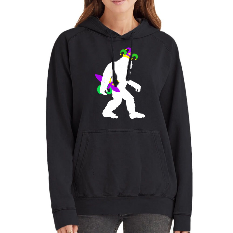 Mardi Gras Bigfoot T  Shirt Mardi Gras Carnival Bigfoot New Orleans Ca Vintage Hoodie | Artistshot