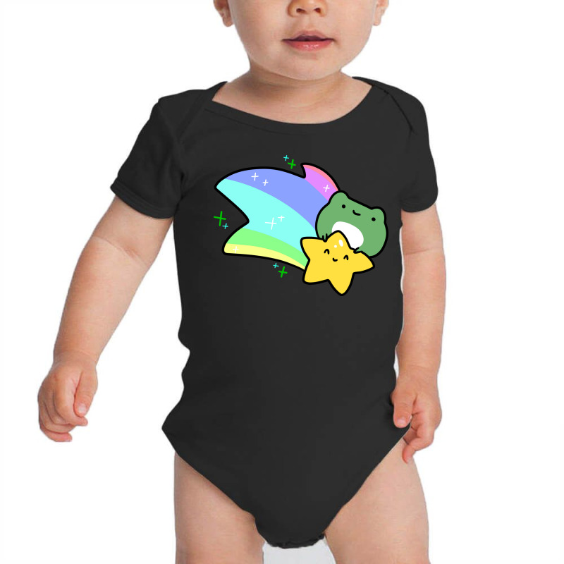 Rainbow Shooting Star Frog Baby Bodysuit | Artistshot