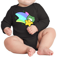 Rainbow Shooting Star Frog Long Sleeve Baby Bodysuit | Artistshot