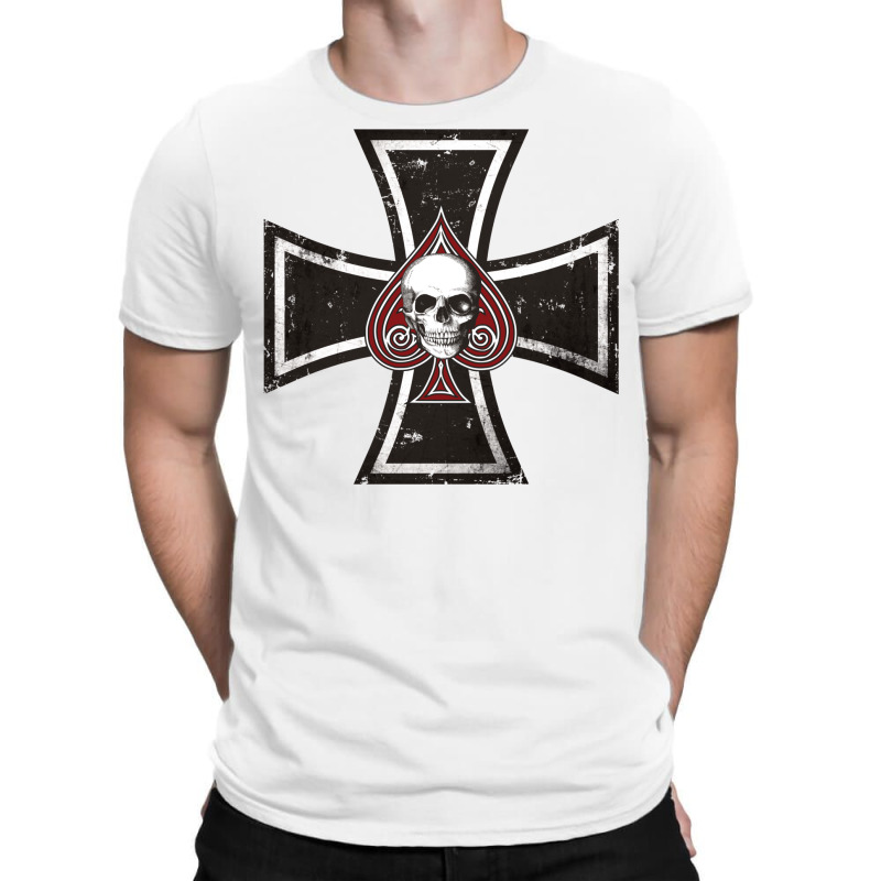 Iron Cross With Ace Of Spades T-Shirt by smorvyayidinl | Artistshot