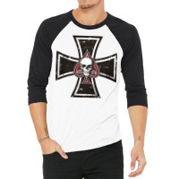 Iron Cross With Ace Of Spades 3/4 Sleeve Shirt | Artistshot