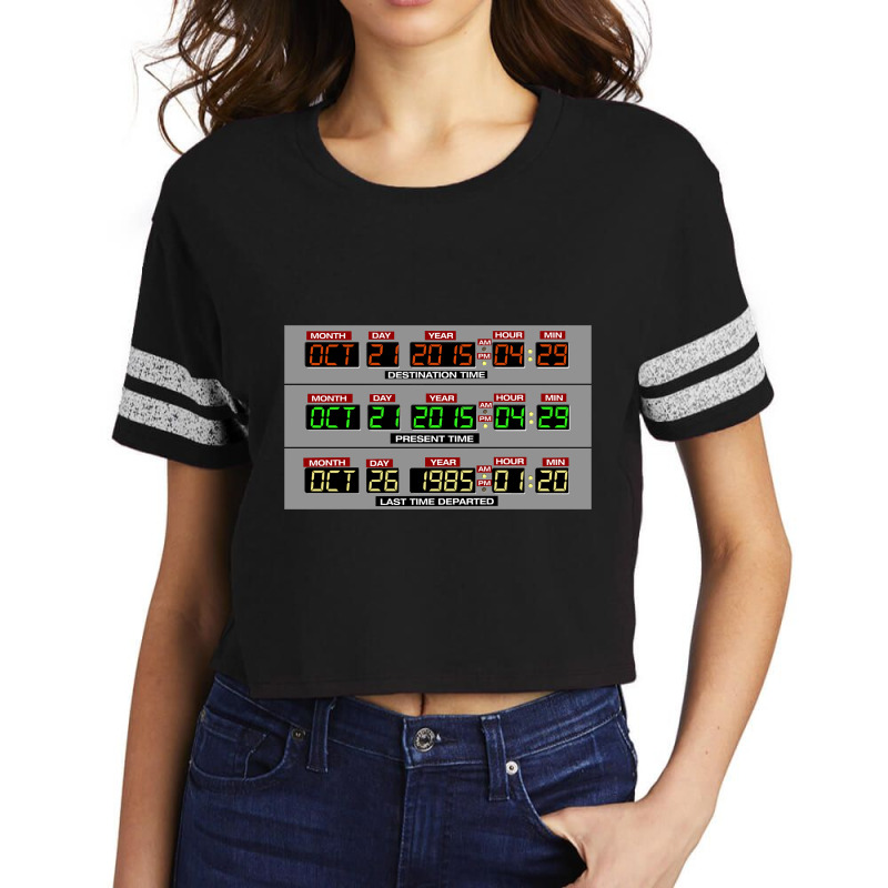 Limited Edition Back To The Future 2 Time Circuits 2015 Scorecard Crop Tee by Ricarda Petrie | Artistshot