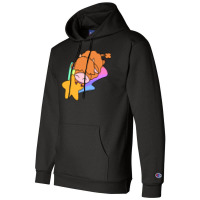 Rainbow Shooting Star Highland Cow Champion Hoodie | Artistshot