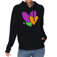 Mardi Gras Heart T  Shirt Mardi Gras Heart Leopard Print Fleur De Lis Lightweight Hoodie | Artistshot