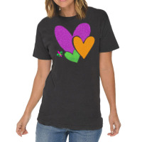 Mardi Gras Heart T  Shirt Mardi Gras Heart Leopard Print Fleur De Lis Vintage T-shirt | Artistshot