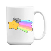 Rainbow Shooting Star Koala 15 Oz Coffee Mug | Artistshot