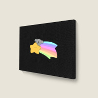 Rainbow Shooting Star Koala Landscape Canvas Print | Artistshot