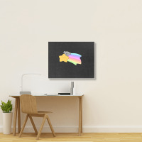 Rainbow Shooting Star Koala Landscape Canvas Print | Artistshot