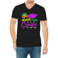 Mardi Gras New Orleans T  Shirt Mardi Gras Cruise Cruising Mask Cruise V-neck Tee | Artistshot