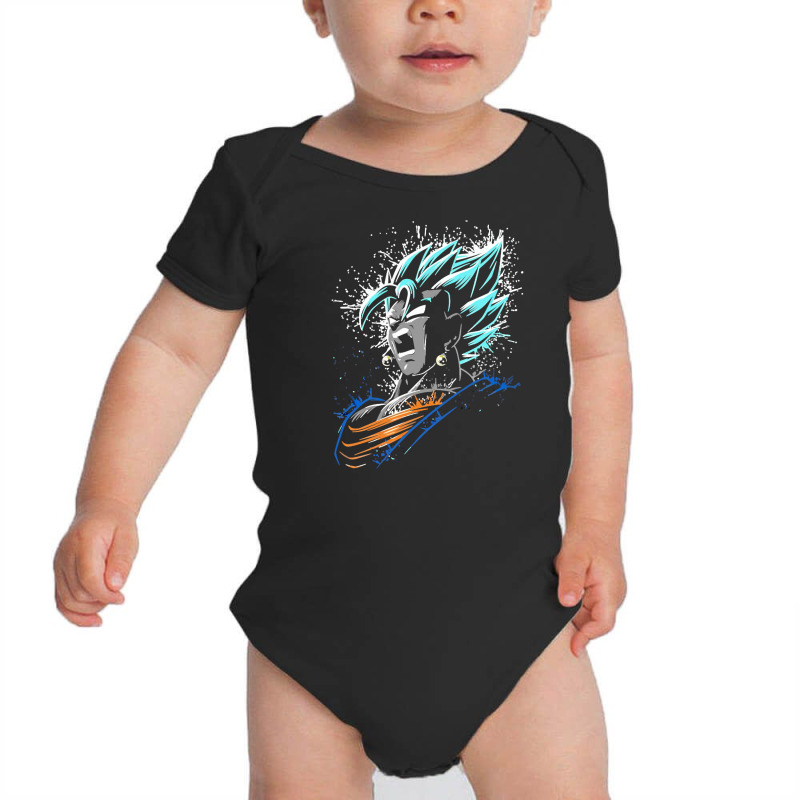 Goku Powder Baby Bodysuit by Santika | Artistshot