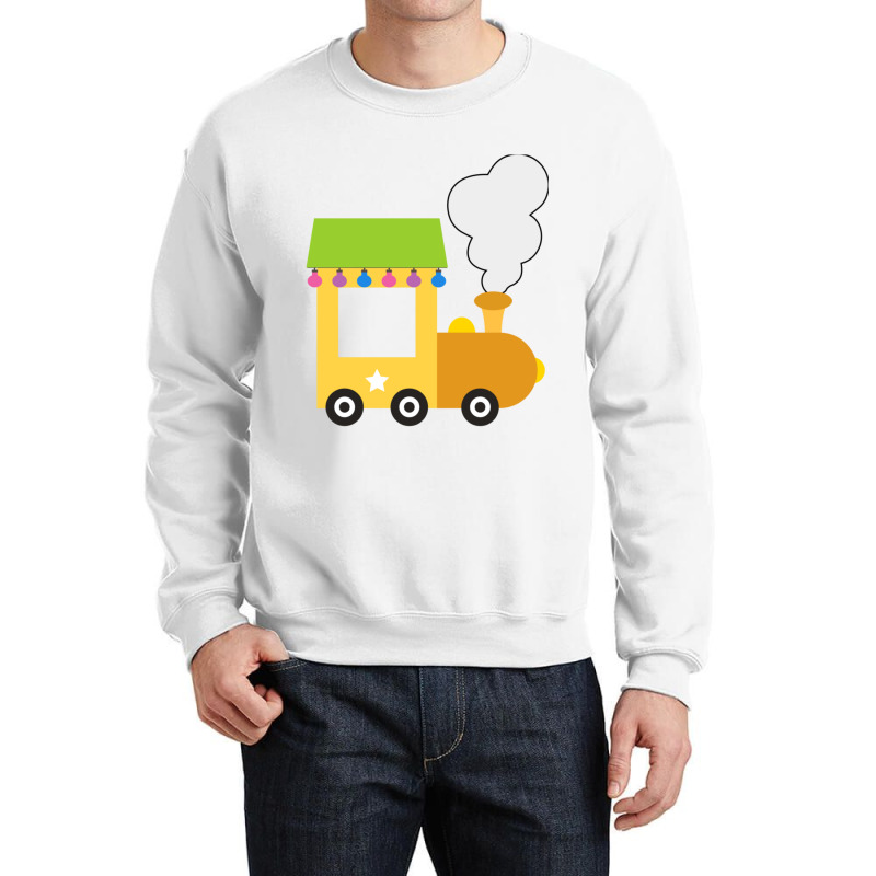 Front Yellow Train Crewneck Sweatshirt | Artistshot