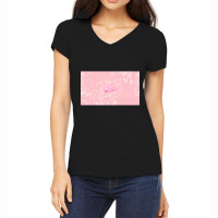 Limited Edition Big Kid Monica Pink Background Women's V-neck T-shirt | Artistshot