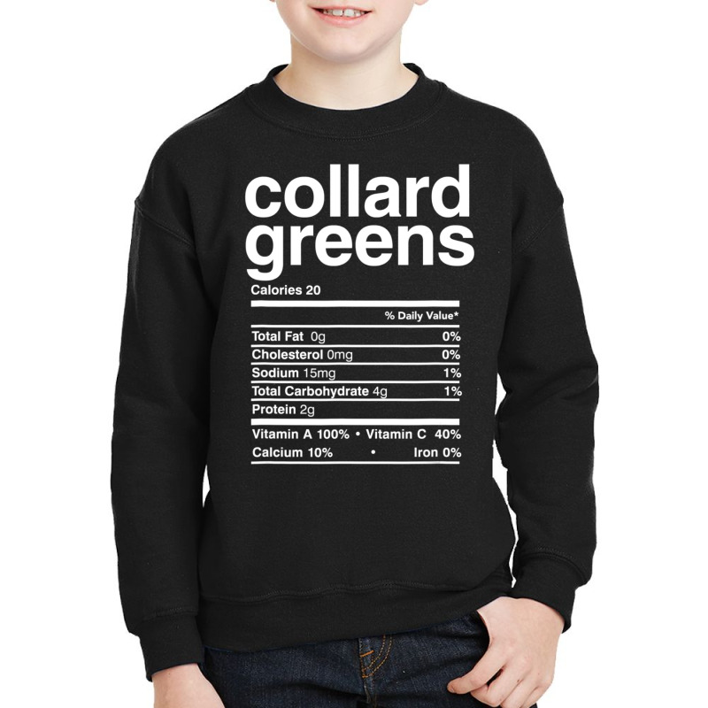 Collard Greens Nutrition Matching Thanksgiving Food Youth Sweatshirt | Artistshot