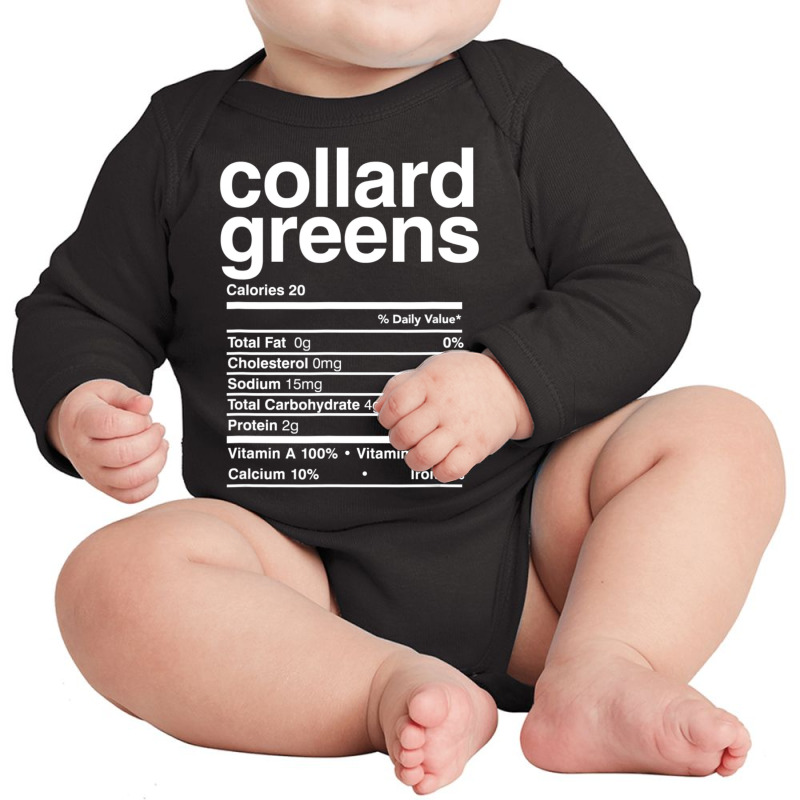 Collard Greens Nutrition Matching Thanksgiving Food Long Sleeve Baby Bodysuit | Artistshot