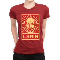 Vintage Lenin Soviet  Propaganda Ladies Fitted T-shirt | Artistshot