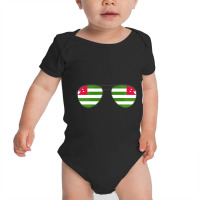 Artistshort Trending Abkhazia Flag Sunglasses Baby Bodysuit | Artistshot