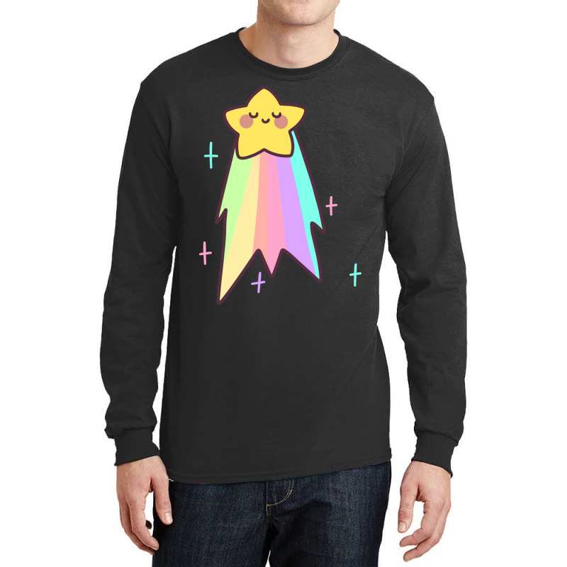 Rainbow Shooting Star Long Sleeve Shirts | Artistshot