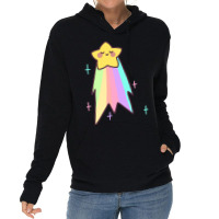 Rainbow Shooting Star Lightweight Hoodie | Artistshot