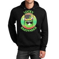 One Lucky Bartender T  Shirtone Lucky Bartender T  Shirt (1) Unisex Hoodie | Artistshot