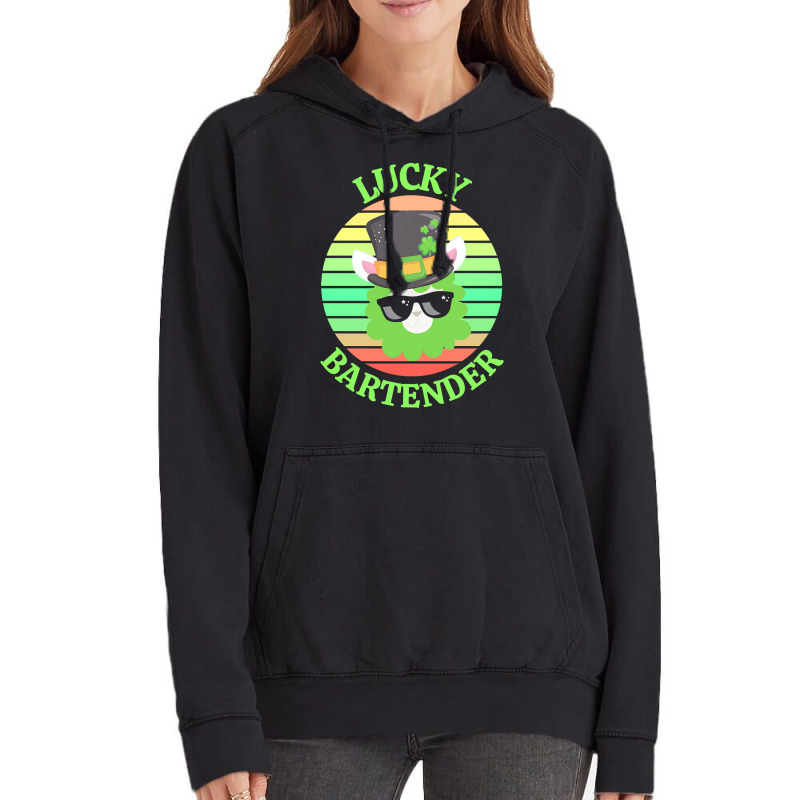 One Lucky Bartender T  Shirtone Lucky Bartender T  Shirt (1) Vintage Hoodie | Artistshot