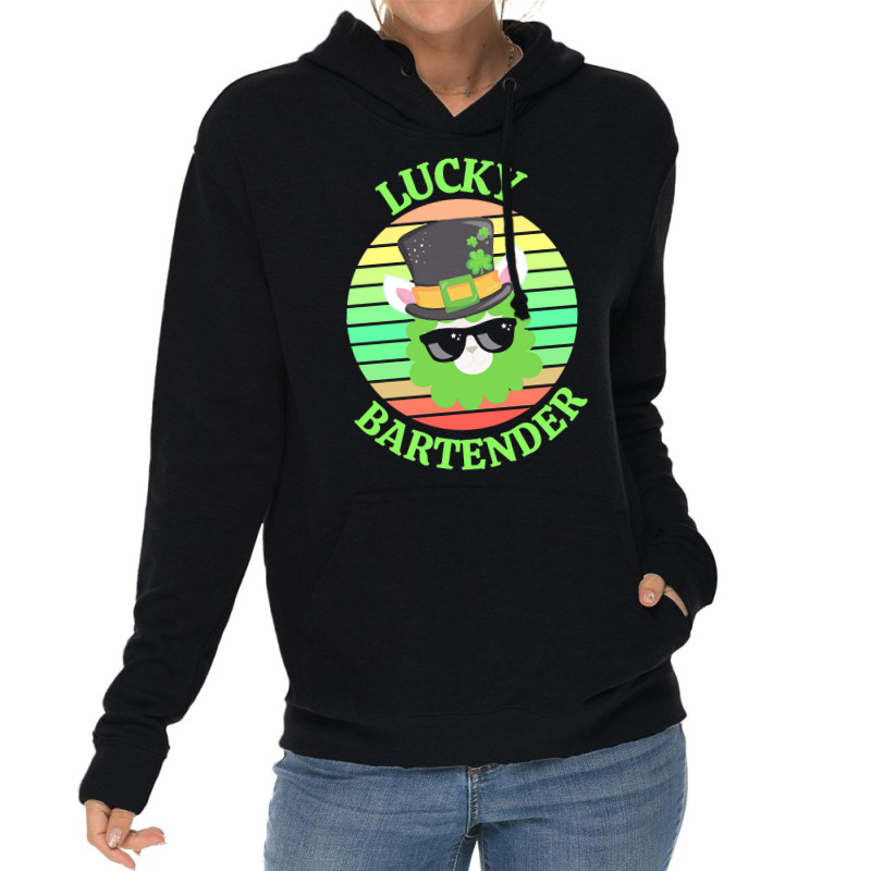 One Lucky Bartender T  Shirtone Lucky Bartender T  Shirt (1) Lightweight Hoodie | Artistshot