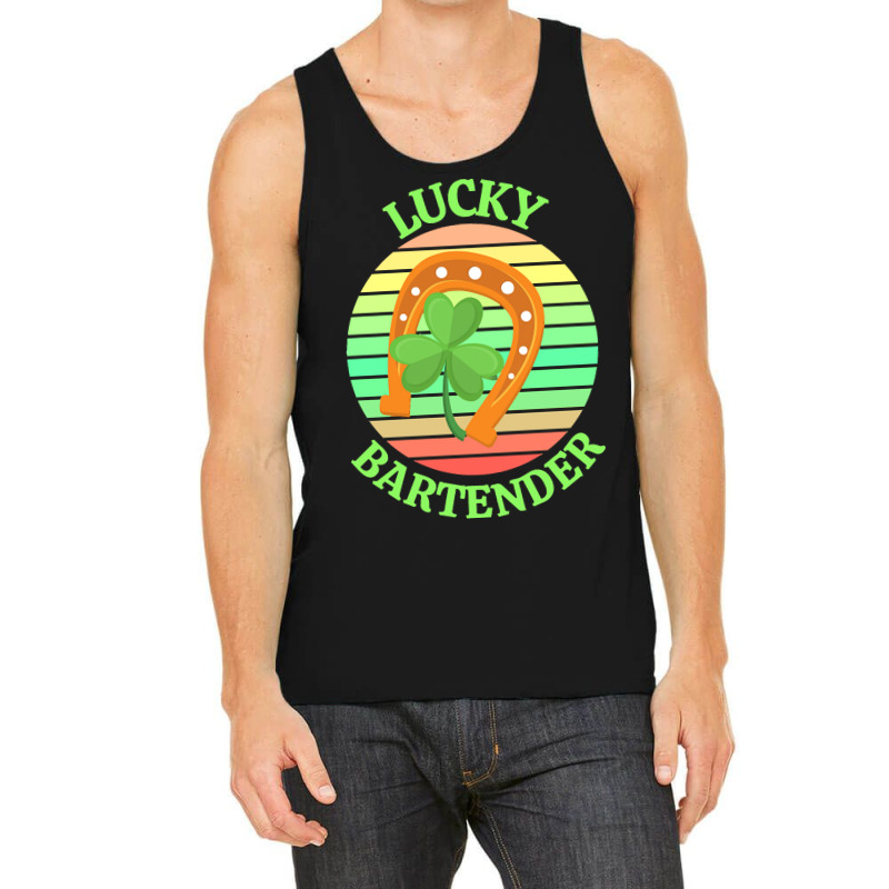 One Lucky Bartender T  Shirtone Lucky Bartender T  Shirt (2) Tank Top | Artistshot