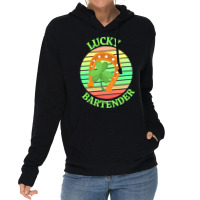 One Lucky Bartender T  Shirtone Lucky Bartender T  Shirt (2) Lightweight Hoodie | Artistshot