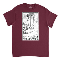 Ace Of Swords   Tarot Card   Major Arcana   Fortune Telling   Occult Classic T-shirt | Artistshot