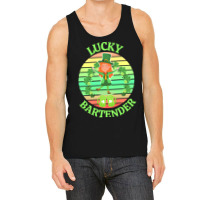 One Lucky Bartender T  Shirtone Lucky Bartender T  Shirt (3) Tank Top | Artistshot