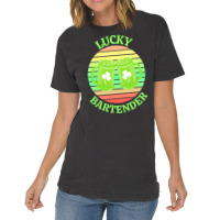 One Lucky Bartender T  Shirtone Lucky Bartender T  Shirt (5) Vintage T-shirt | Artistshot