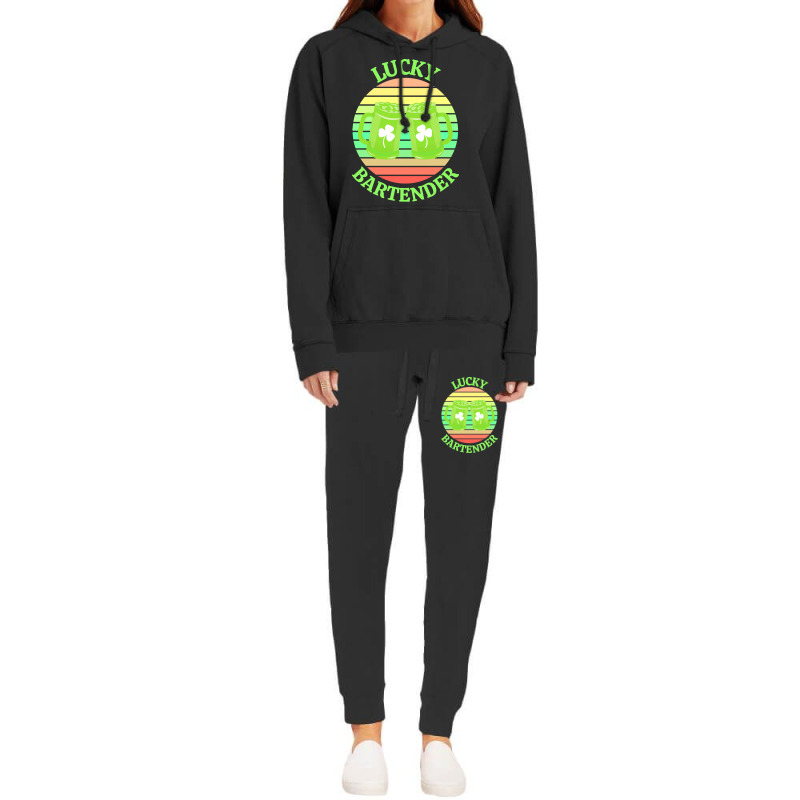 One Lucky Bartender T  Shirtone Lucky Bartender T  Shirt (5) Hoodie & Jogger Set | Artistshot