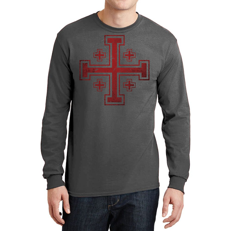 Jerusalem Cross Medieval Knights Cross Crusader Long Sleeve Shirts | Artistshot