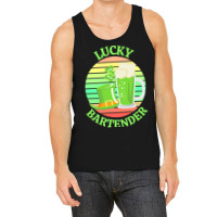 One Lucky Bartender T  Shirtone Lucky Bartender T  Shirt (6) Tank Top | Artistshot