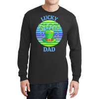 One Lucky Dad T  Shirtone Lucky Dad T  Shirt (2) Long Sleeve Shirts | Artistshot