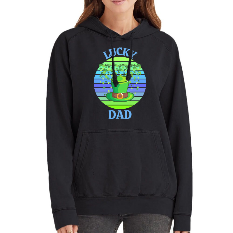 One Lucky Dad T  Shirtone Lucky Dad T  Shirt (2) Vintage Hoodie | Artistshot