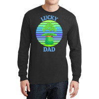 One Lucky Dad T  Shirtone Lucky Dad T  Shirt (3) Long Sleeve Shirts | Artistshot