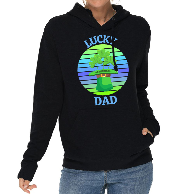 One Lucky Dad T  Shirtone Lucky Dad T  Shirt (3) Lightweight Hoodie | Artistshot