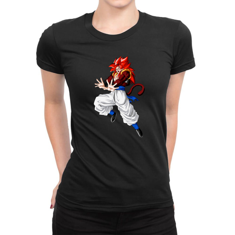 Super Saiyan 4 Son Goku Ladies Fitted T-Shirt by Santika | Artistshot