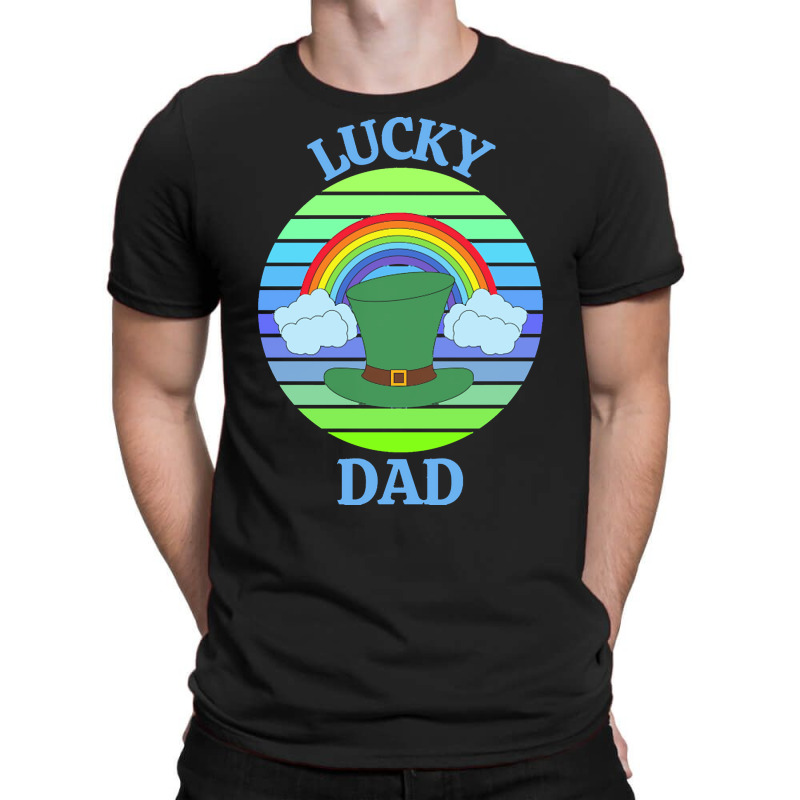 One Lucky Dad T  Shirtone Lucky Dad T  Shirt (5) T-shirt | Artistshot