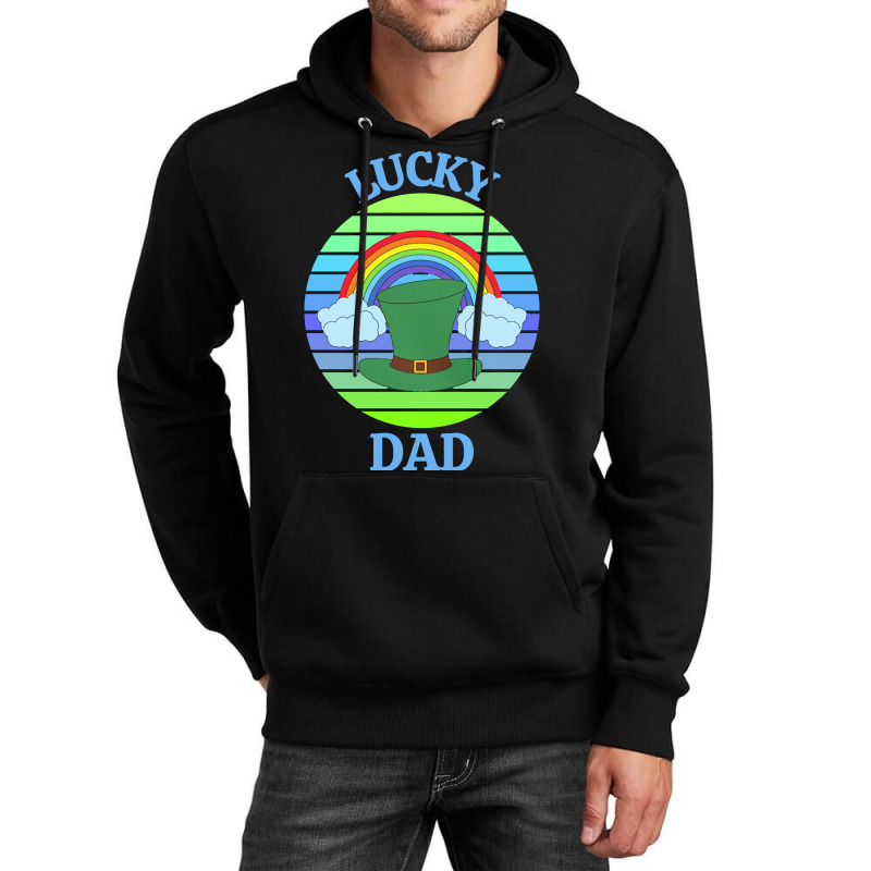 One Lucky Dad T  Shirtone Lucky Dad T  Shirt (5) Unisex Hoodie | Artistshot