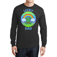 One Lucky Dad T  Shirtone Lucky Dad T  Shirt (5) Long Sleeve Shirts | Artistshot