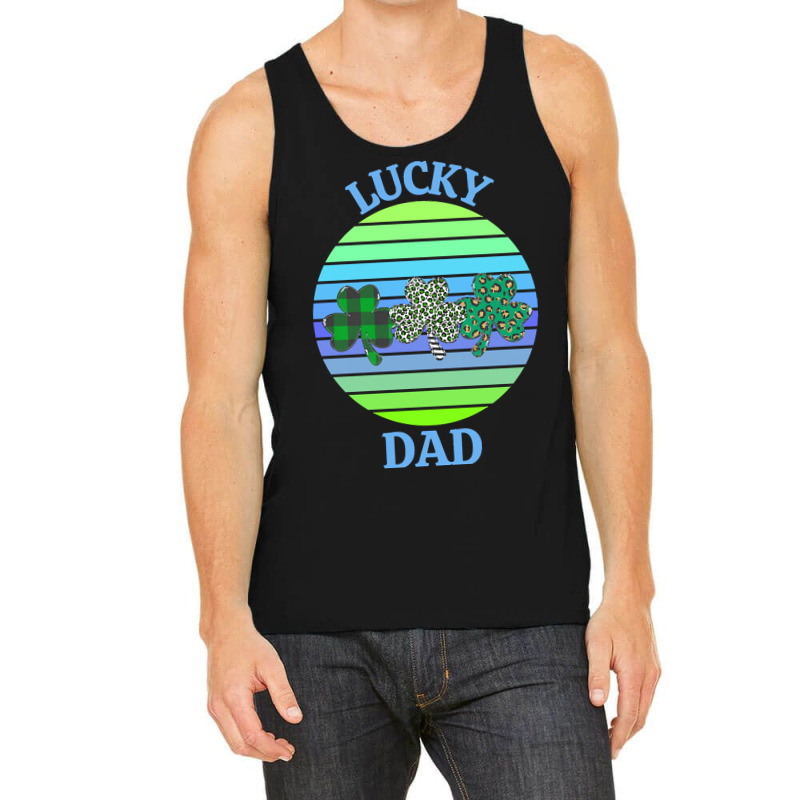 One Lucky Dad T  Shirtone Lucky Dad T  Shirt (6) Tank Top | Artistshot