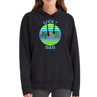 One Lucky Dad T  Shirtone Lucky Dad T  Shirt (6) Vintage Hoodie | Artistshot