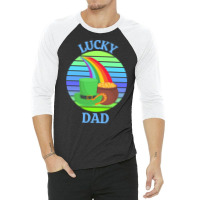 One Lucky Dad T  Shirtone Lucky Dad T  Shirt (7) 3/4 Sleeve Shirt | Artistshot