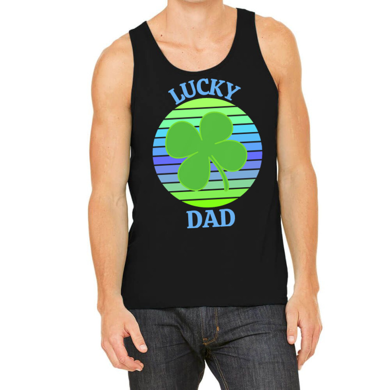 One Lucky Dad T  Shirtone Lucky Dad T  Shirt (8) Tank Top | Artistshot