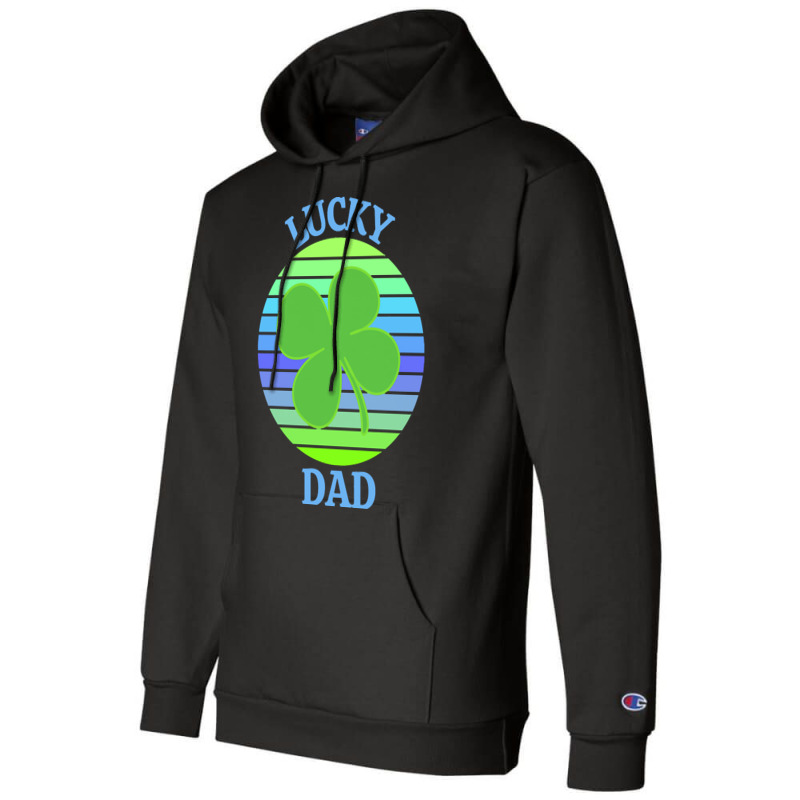 One Lucky Dad T  Shirtone Lucky Dad T  Shirt (8) Champion Hoodie | Artistshot