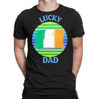 One Lucky Dad T  Shirtone Lucky Dad T  Shirt T-shirt | Artistshot