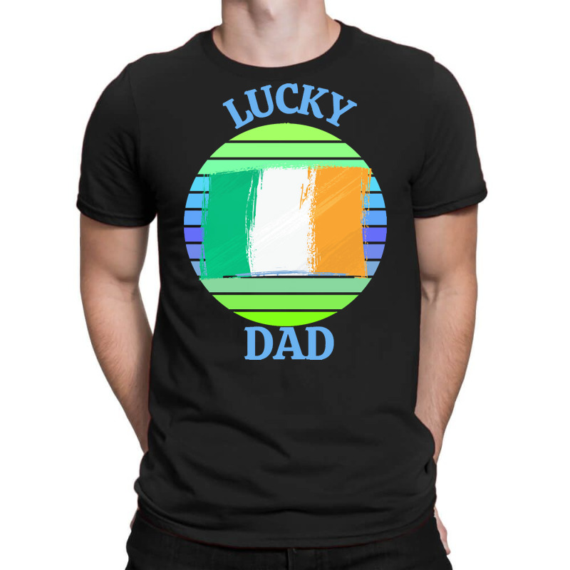 One Lucky Dad T  Shirtone Lucky Dad T  Shirt T-shirt | Artistshot